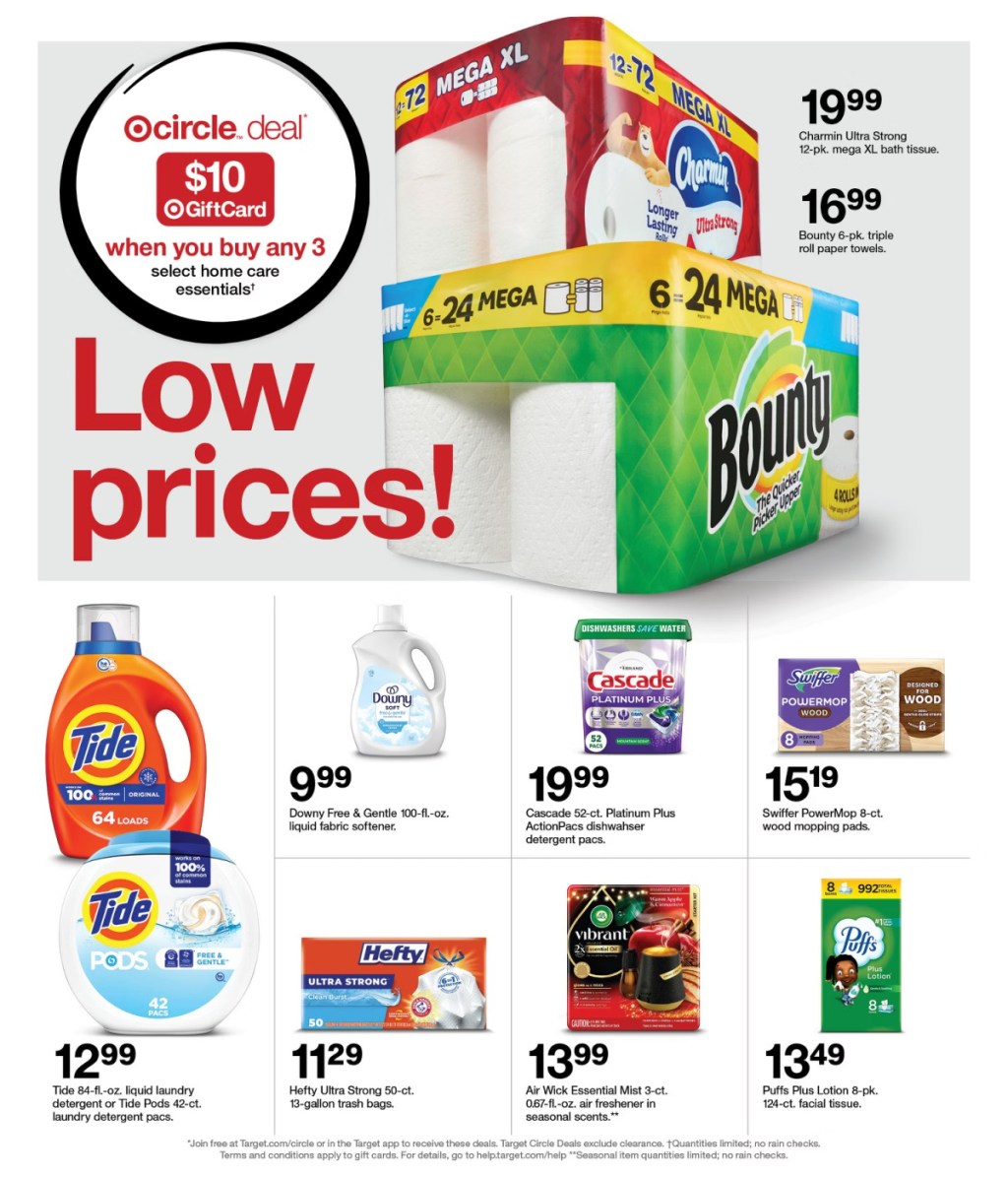 page from Target ad