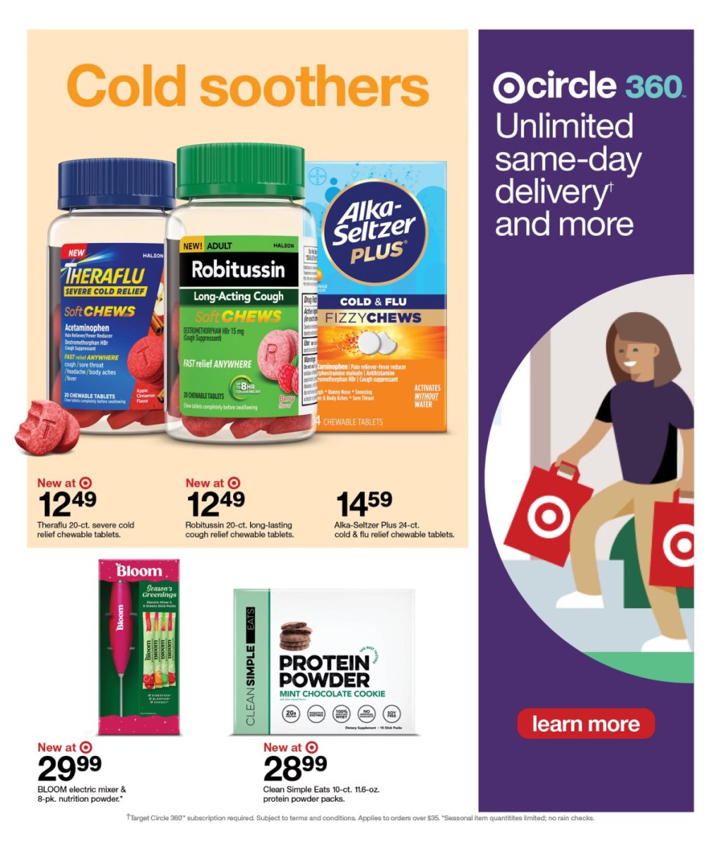 page from Target ad