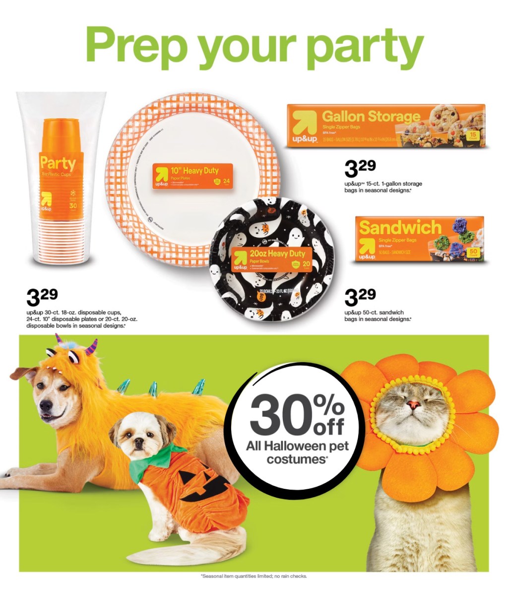 page from Target ad