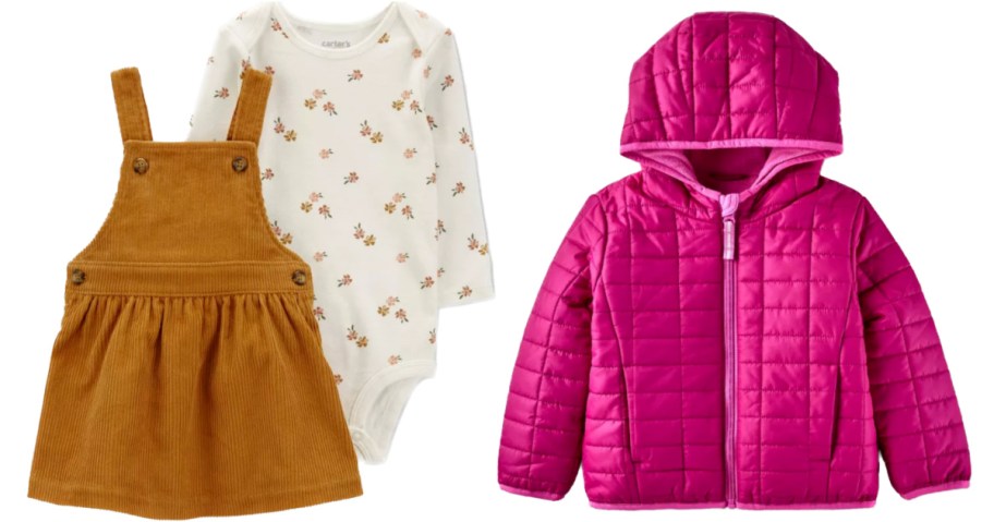 baby girl's fall outfit and kid's jacket