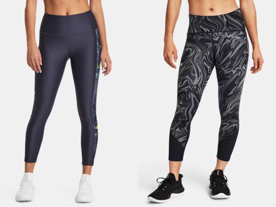 stock images of women wearing under armour leggings