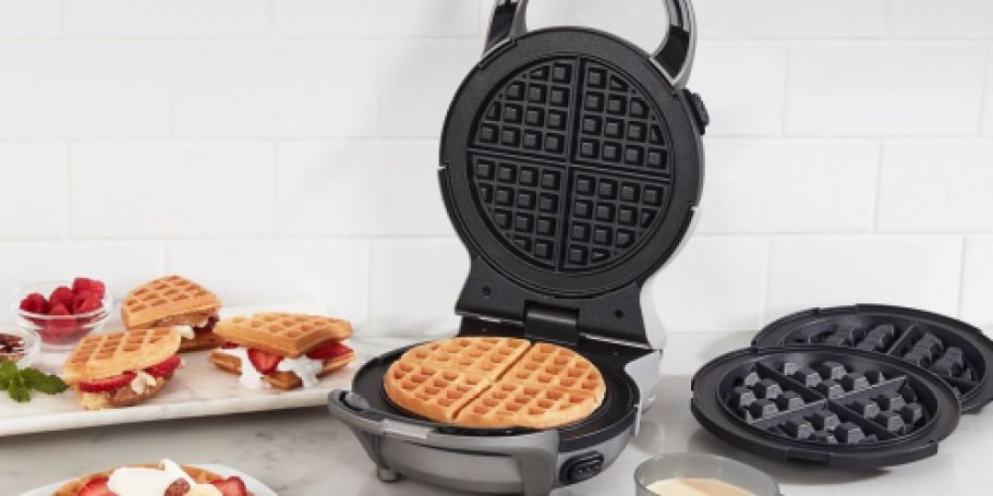 Cuisinart 2-in-1 Waffle Maker Just $21 on Macys.com (Reg. $80) | Make Classic Or Begian Waffles