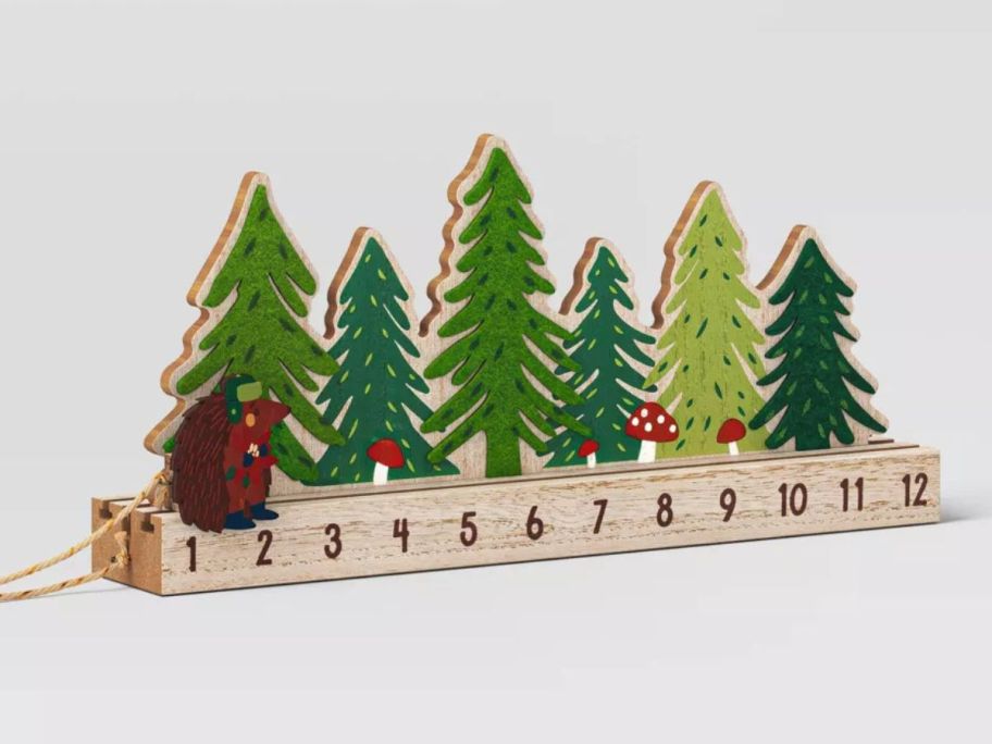 Wondershop Wood House Christmas Advent Calendar