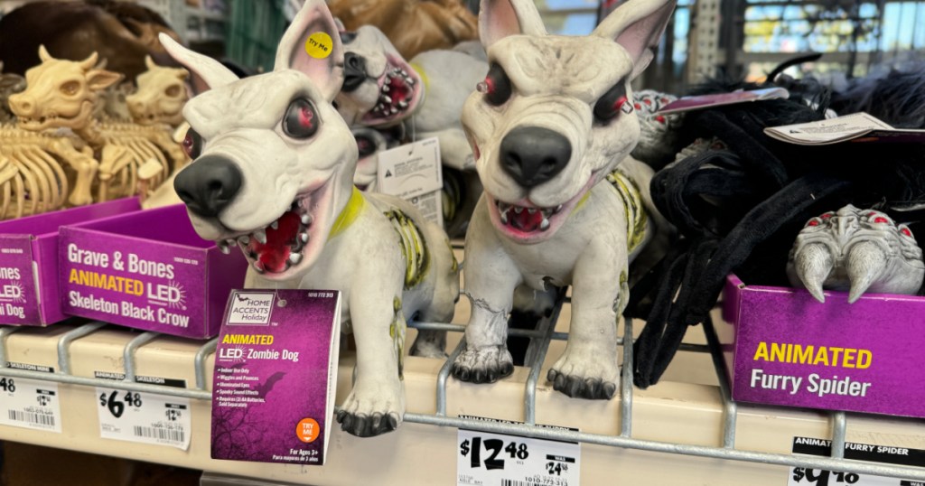 Zombie Dog on display in home depot