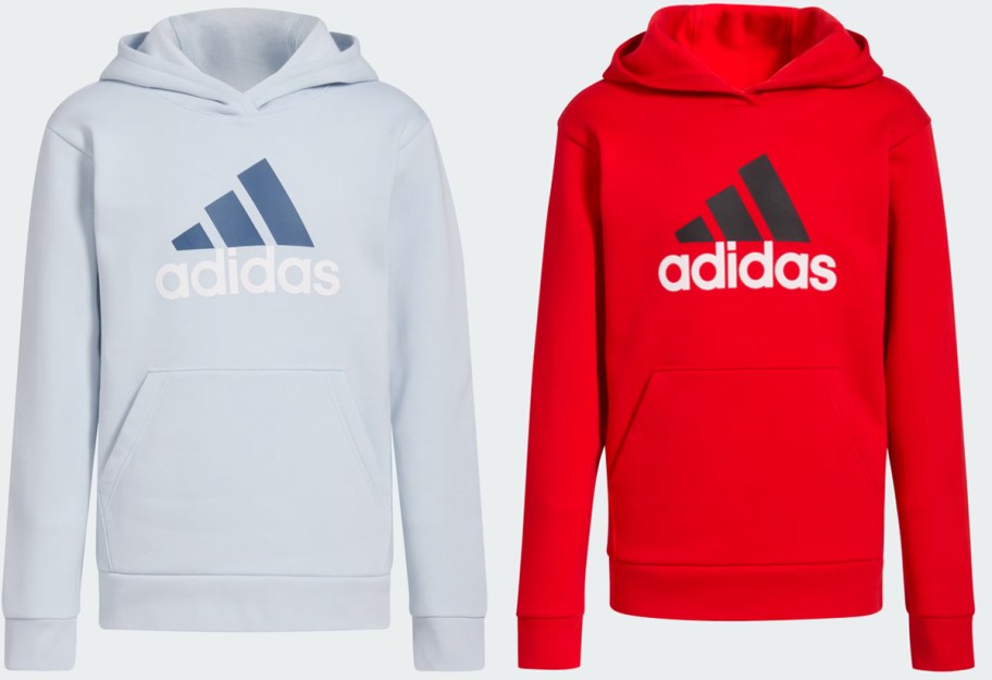 adidas girls Essential Hood Graphic Pullover