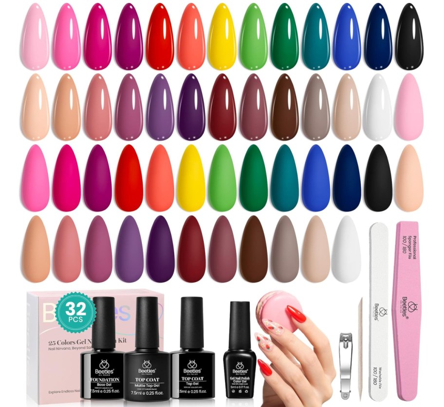 25 count gel nail polish set