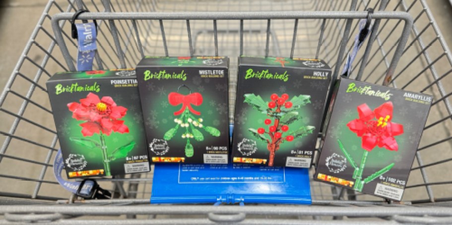 Brickcraft Bricktanicals Holiday Plants from $4.97 at Walmart | Compatible with LEGO!