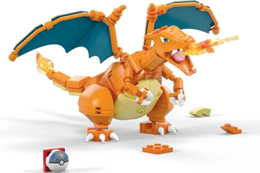 a charizard dragon building toy stock image