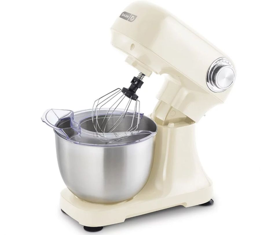 cream colored dash tilt stand mixer stock image