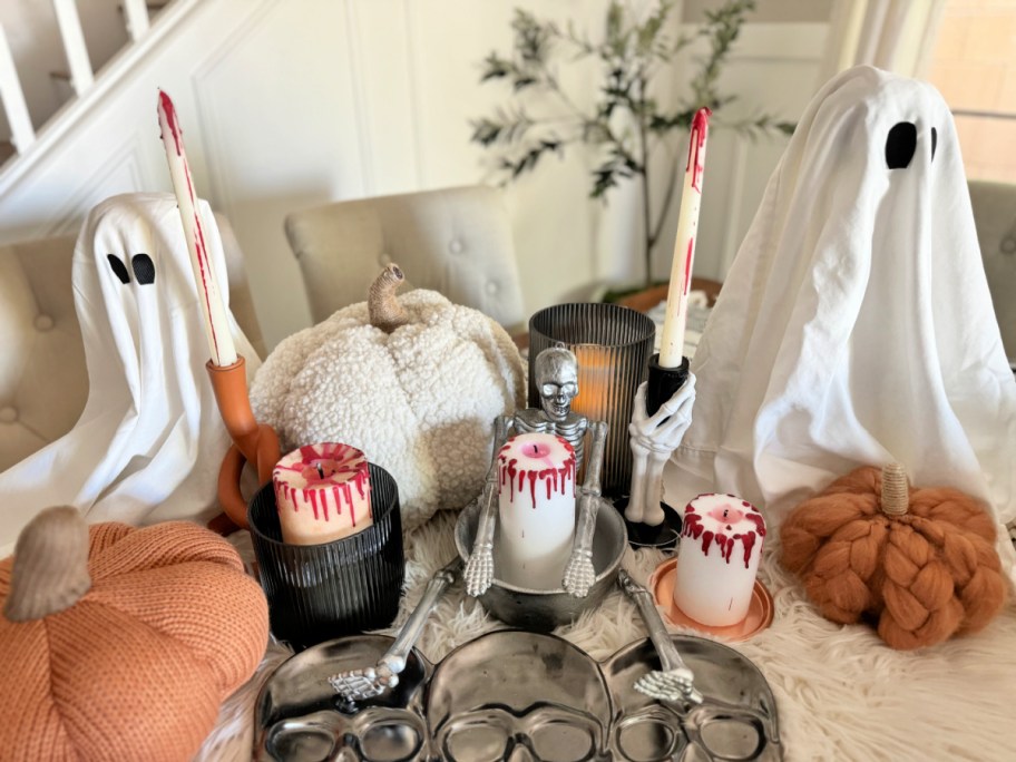 diy bloody candles craft 