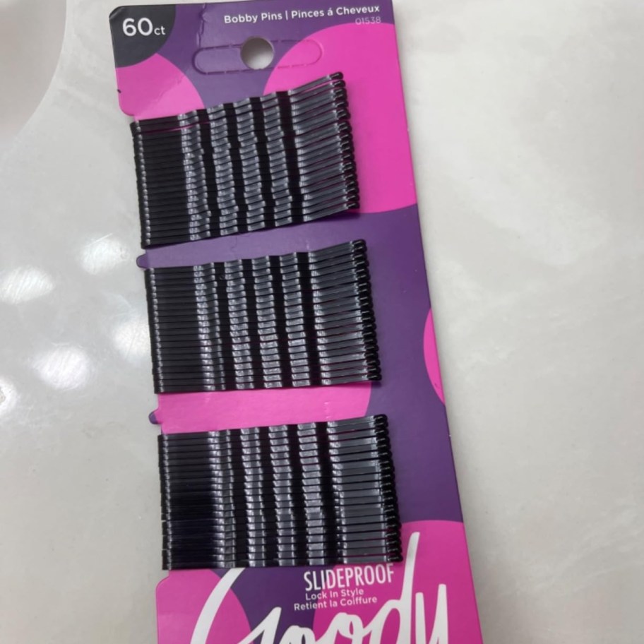 package of black bobby pins