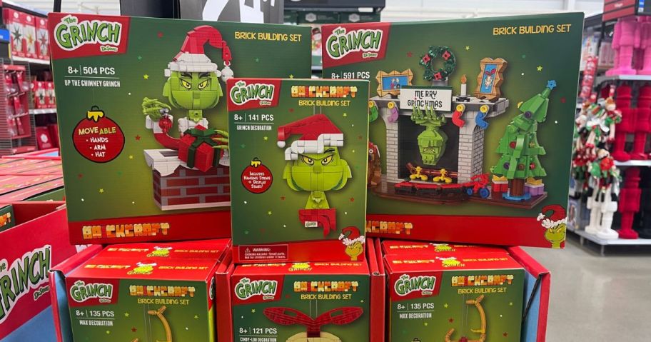 Grinch Brickcraft Building Kits in store