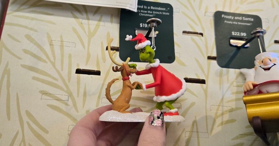 grinch and max hallmark ornament in store