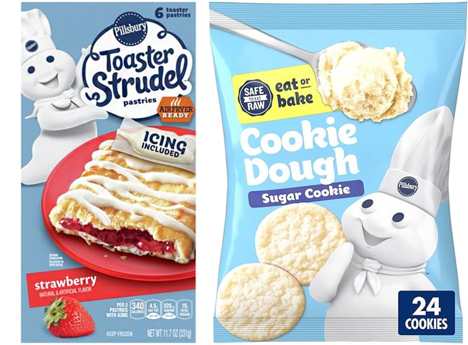 pillsbury toaster strudel and cookies