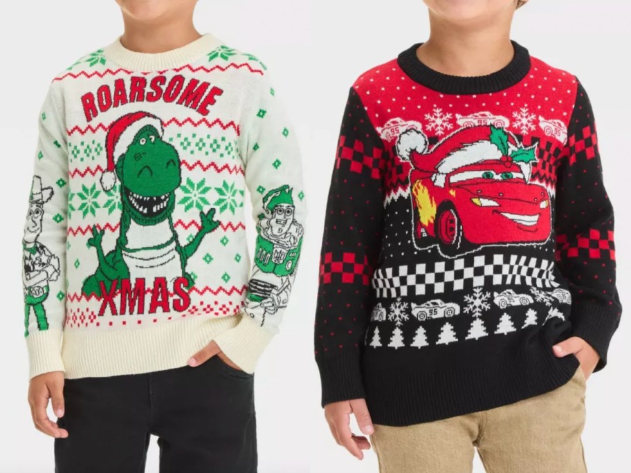 toy story and lightning mcqueen sweaters