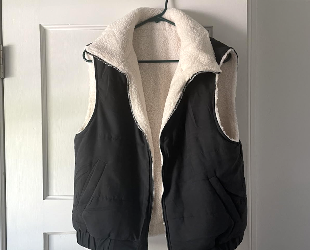 Sherpa puffer vest 