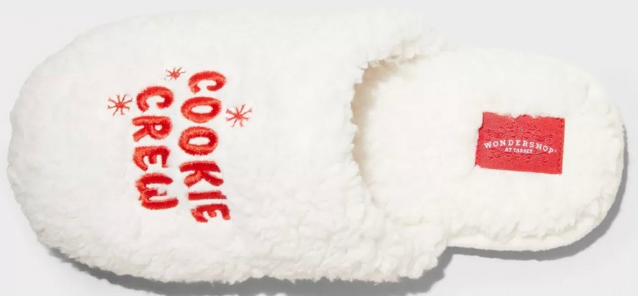 white cookie crew slipper 