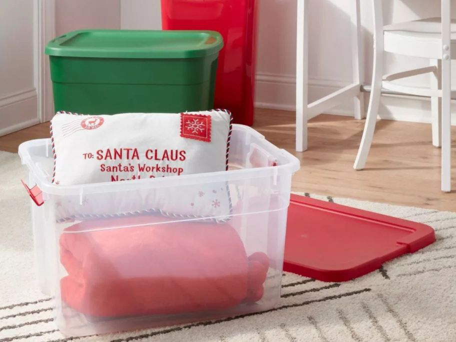 Brightroom 66qt Latching Clear Storage Box