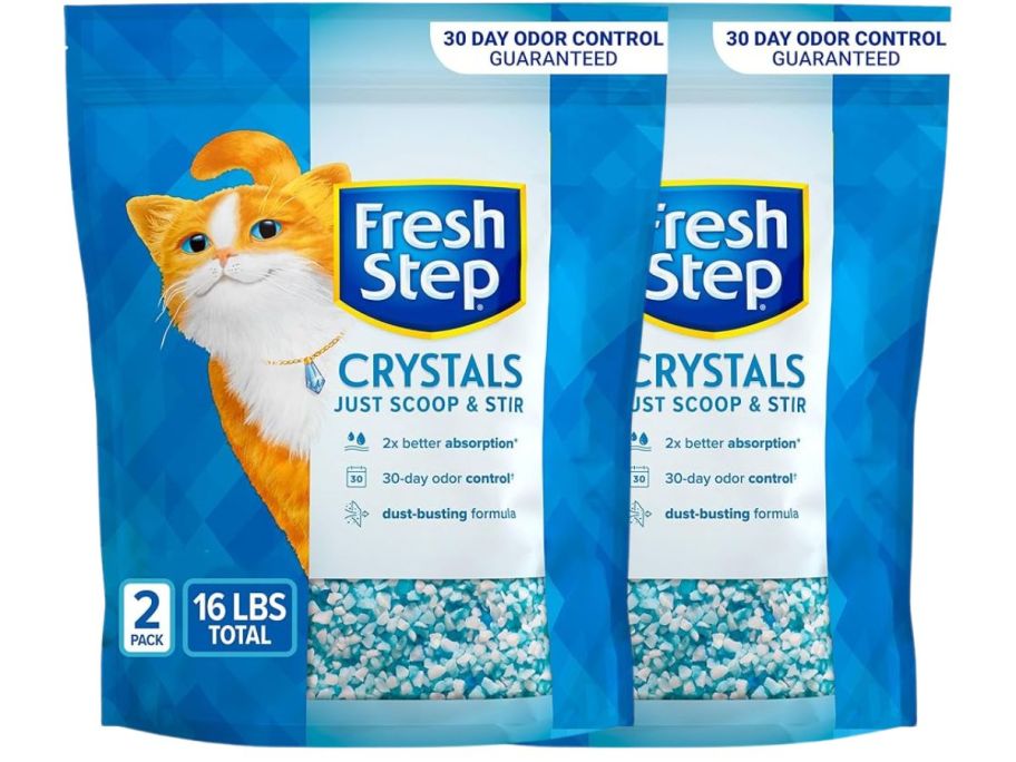 2 bags of Fresh Step Crystals