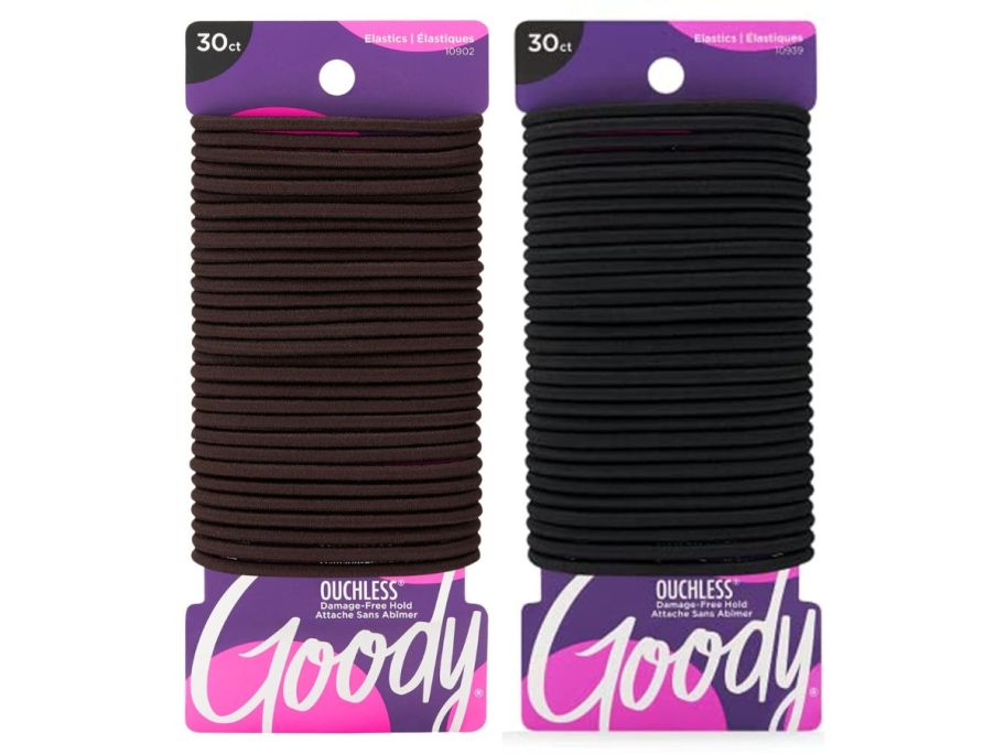 2 pacs of Goody Ouchless Elastic Hair Ties