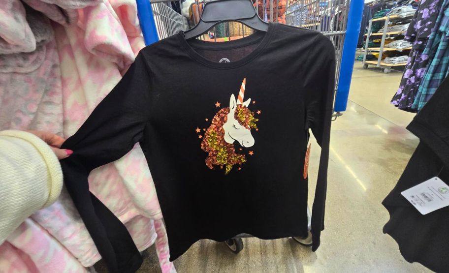 kids halloween unicorn tee
