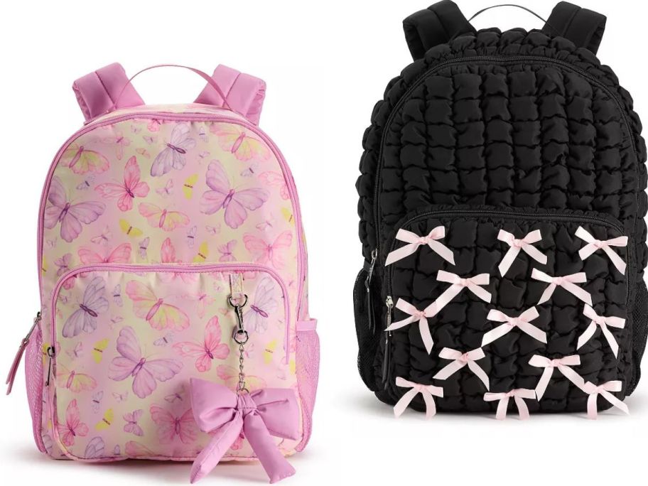Stock images of two Madden Girl Backpacks