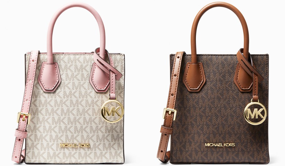 white and brown mini crossbody bags