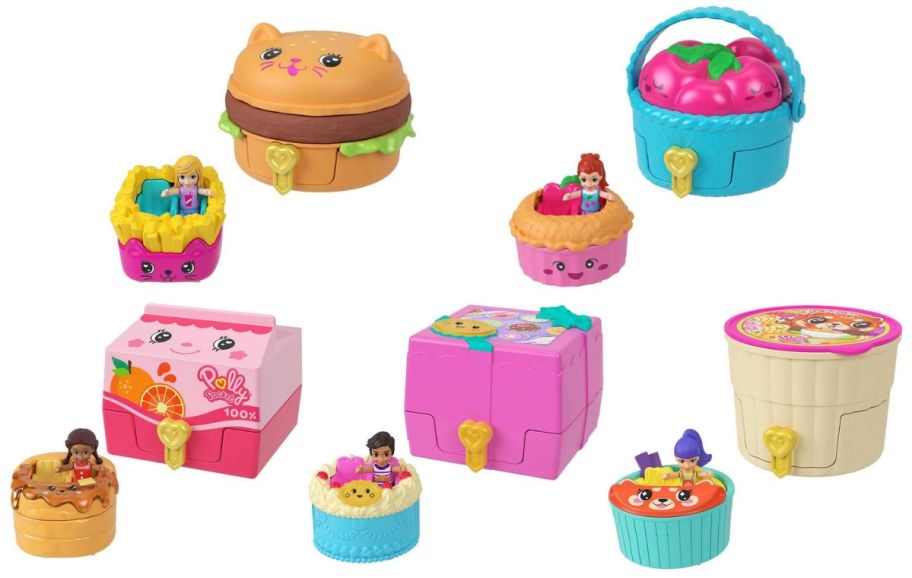 the full polly pocket tiny take out micro reveal collection stock image