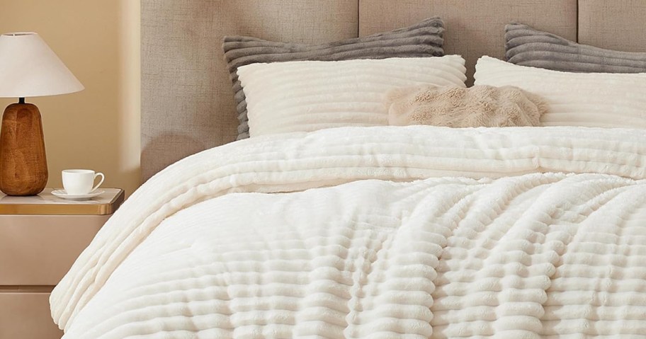 bedding on a bed