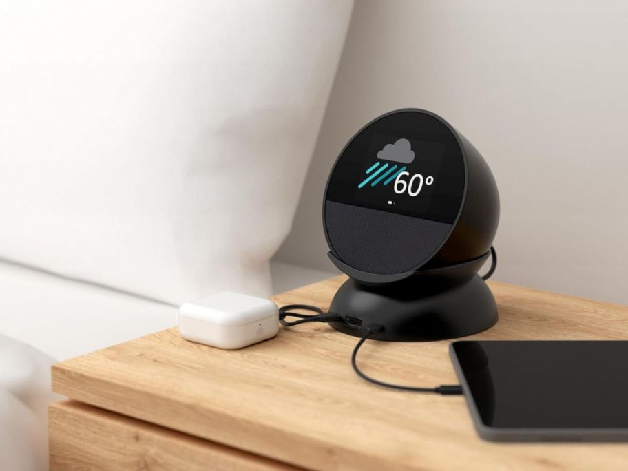 amazon echo spot on night stand