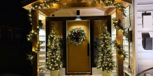 Emily Transformed Her Front Door w/ Just 6 The Home Depot Outdoor Decorations (Get Her Look Now!)