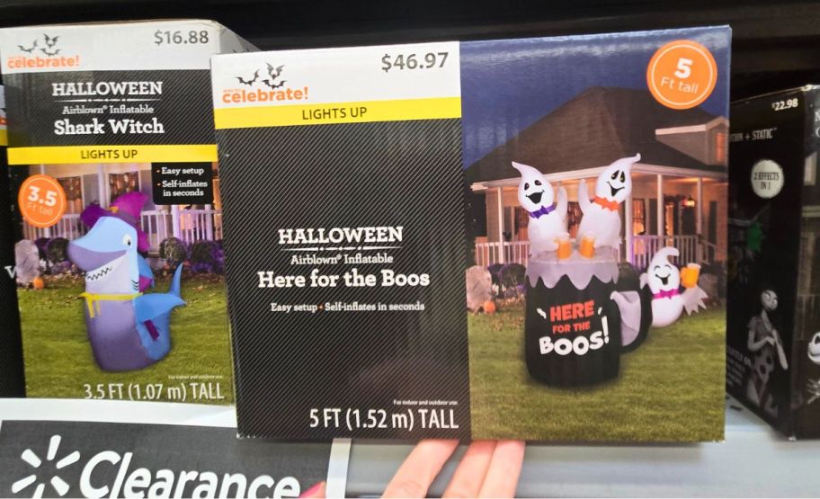 ghost halloween inflatable in a box
