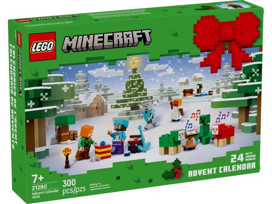 Minecraft LEGO Advent Calendar box stock image