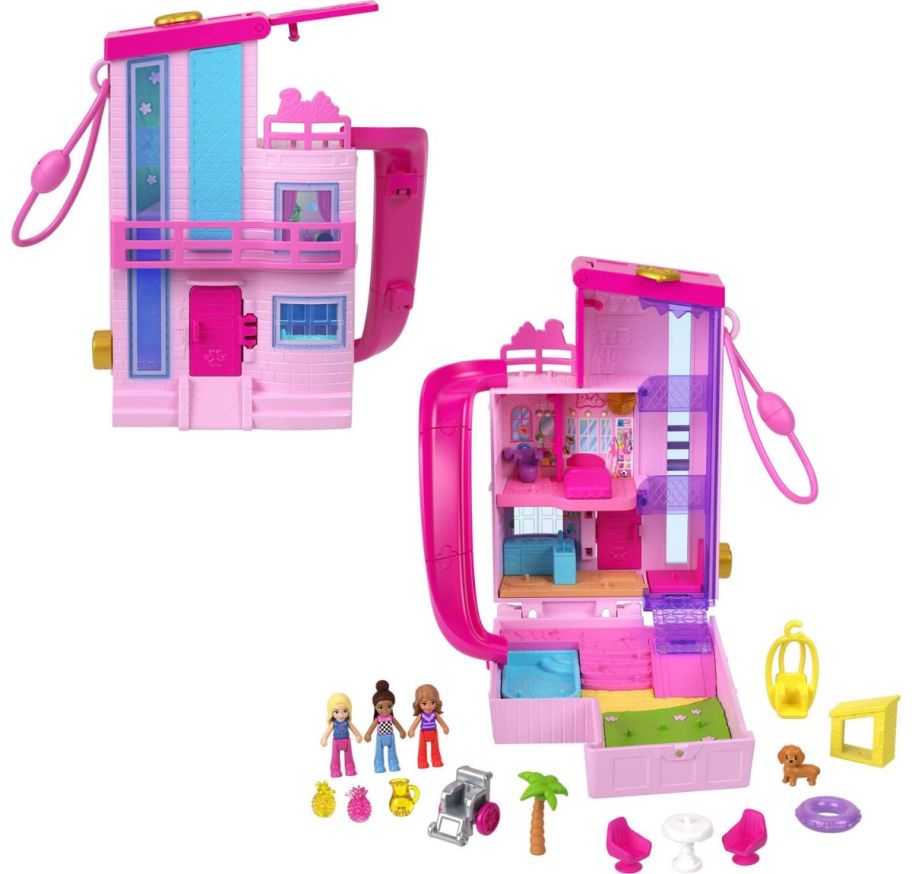 polly pocket barbie dream house stock image