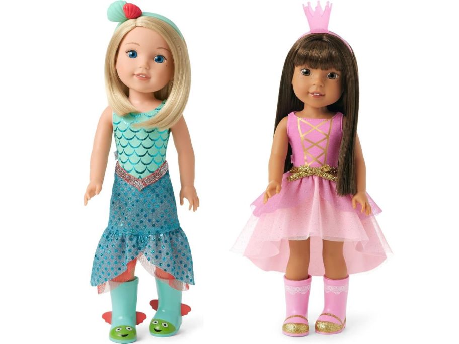 Mermaid and princess American doll 