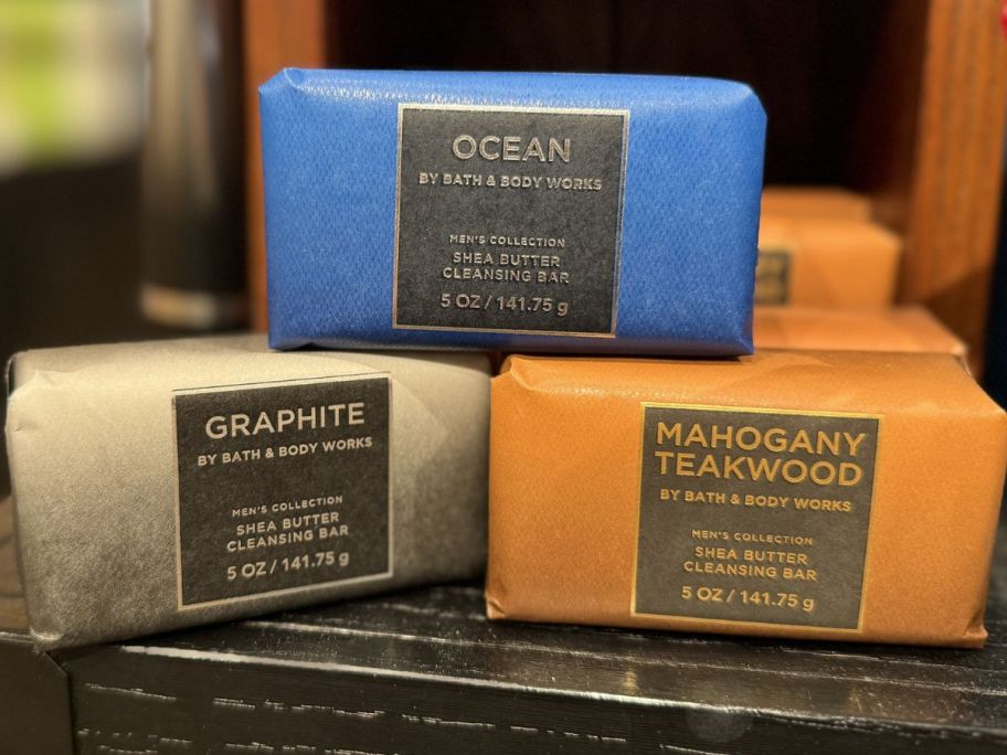 3 bath & body works bar soaps