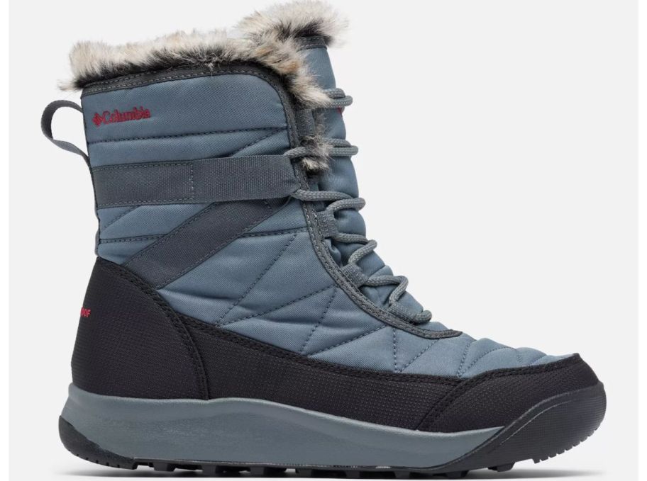 womens light blue snow boot