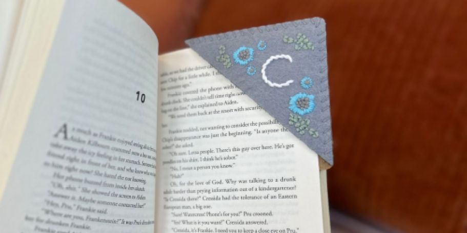 Embroidered Corner Bookmark Only $5.99 on Amazon – Last Minute Stocking Stuffer!