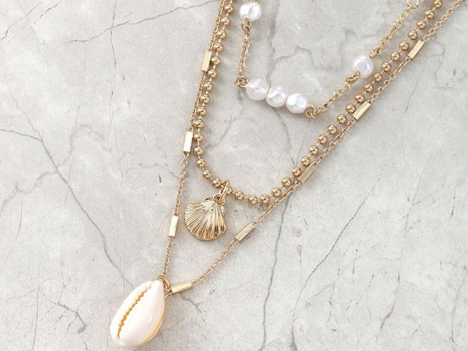 Time and Tru Shell Necklace