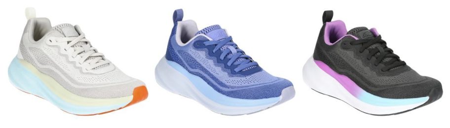 beige, blue, and black Avia Women's Comfort Performance Sneaker stock images