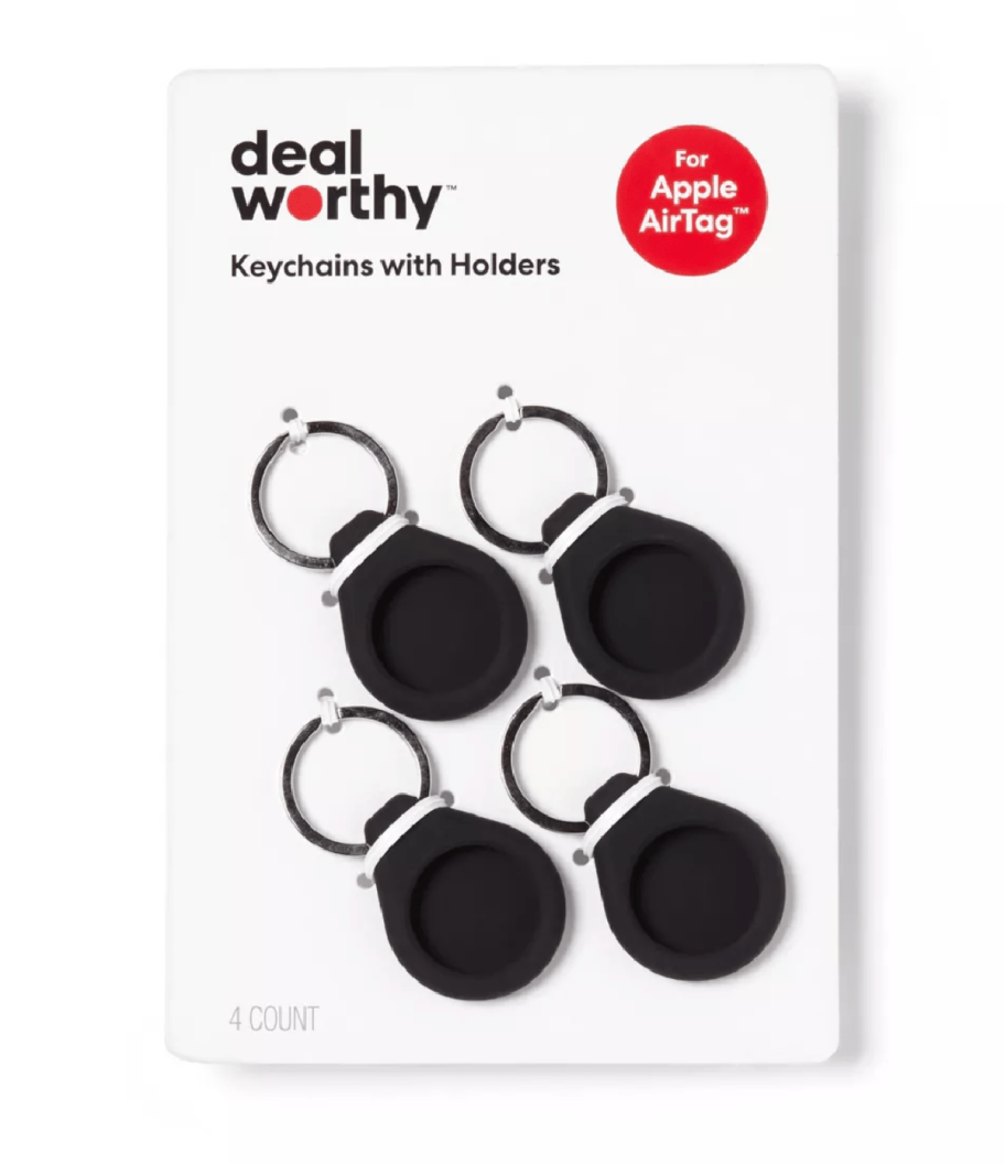 dealworthy keychains with air tag holders from target