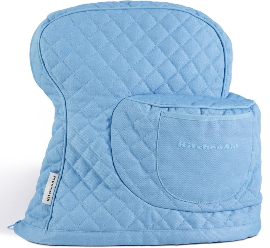 a blue stand mixer cover