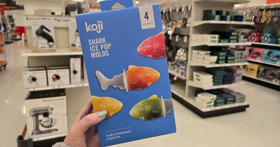 Koji Shark Pop Mold box in hand in store