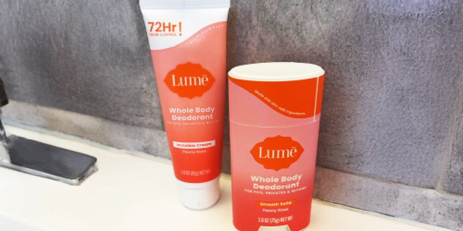 40% Off Lume Aluminum-Free Whole Body Deodorant 2-Pack on Amazon