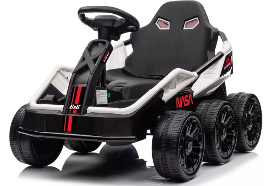 a 6 wheeled nasa ride on space vehicle