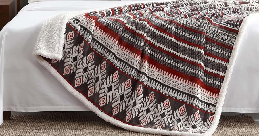 Eddie Bauer Throw Blanket on a bed