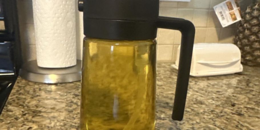 Olive Oil Dispenser Just $4.89 on Amazon | Sprays & Pours Oil!