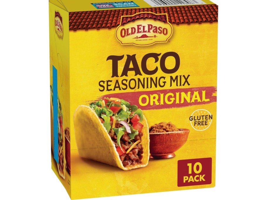 stock image of Old El Paso Original Taco Seasoning Mix 10-Count box