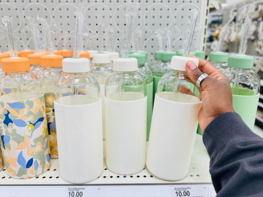 Room Essentials 24oz Straw Tumbler - Ivory in store
