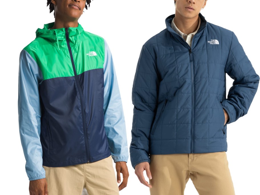 The North Face blue jackets
